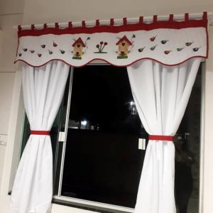 Cortina com Bandô – Pássaros
